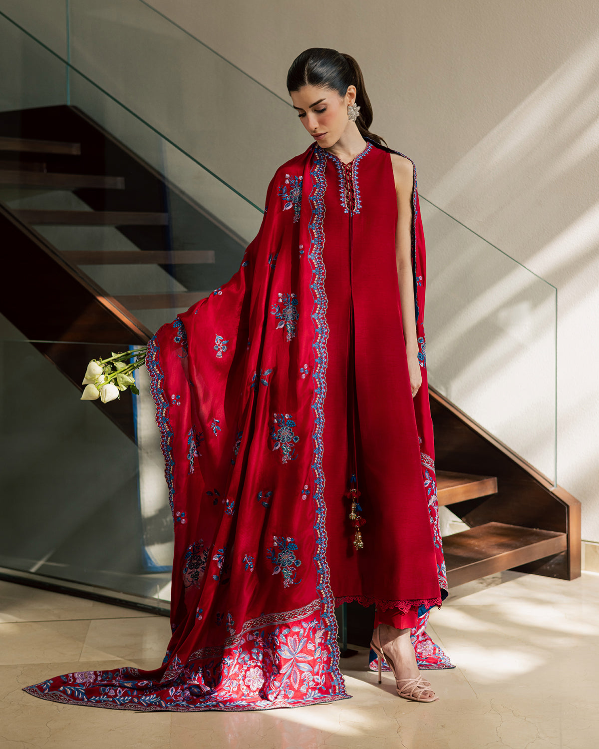 Sadaf Fawad Khan | Eva Luxury Pret 26 | Whip Red-11
