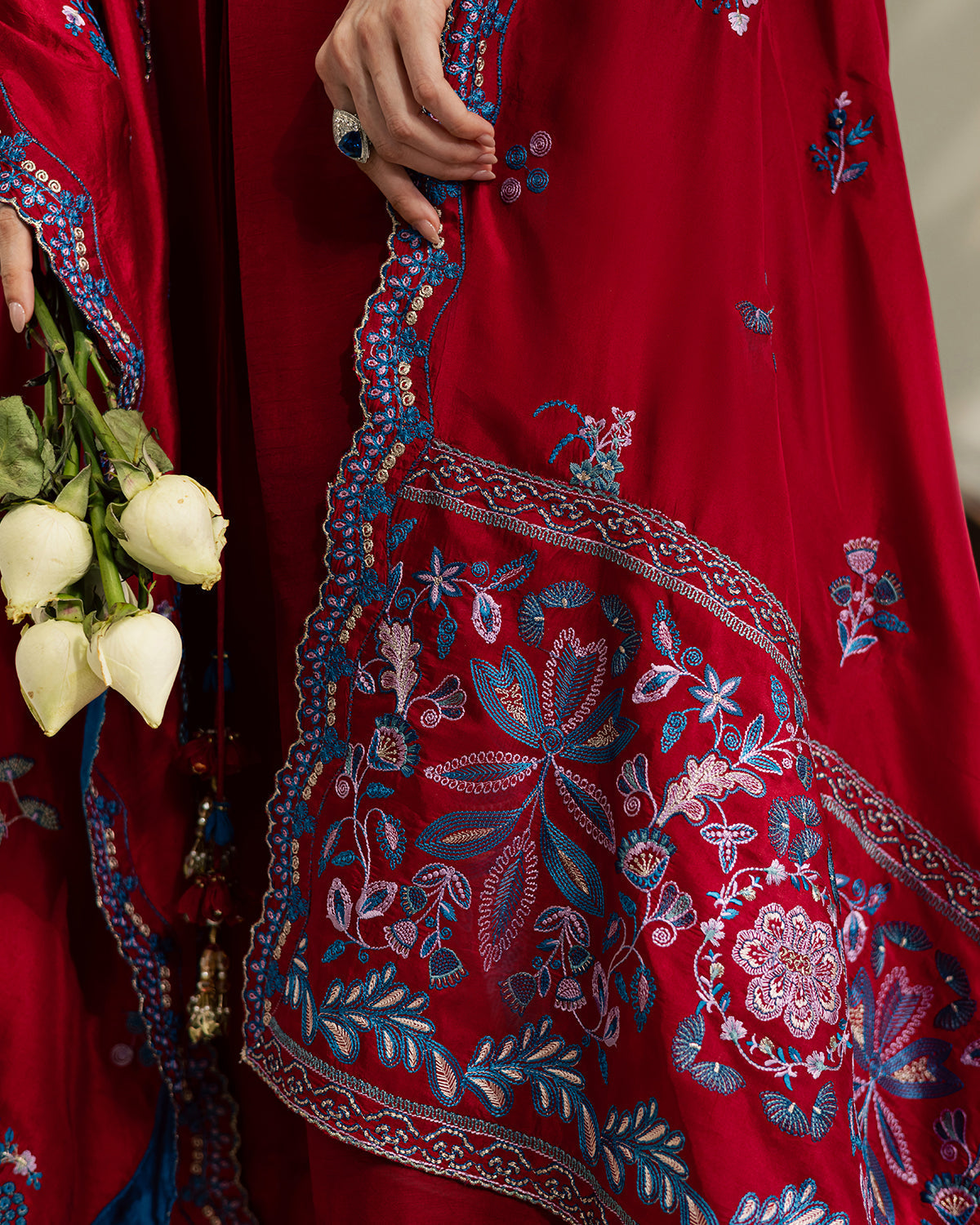 Sadaf Fawad Khan | Eva Luxury Pret 26 | Whip Red-10