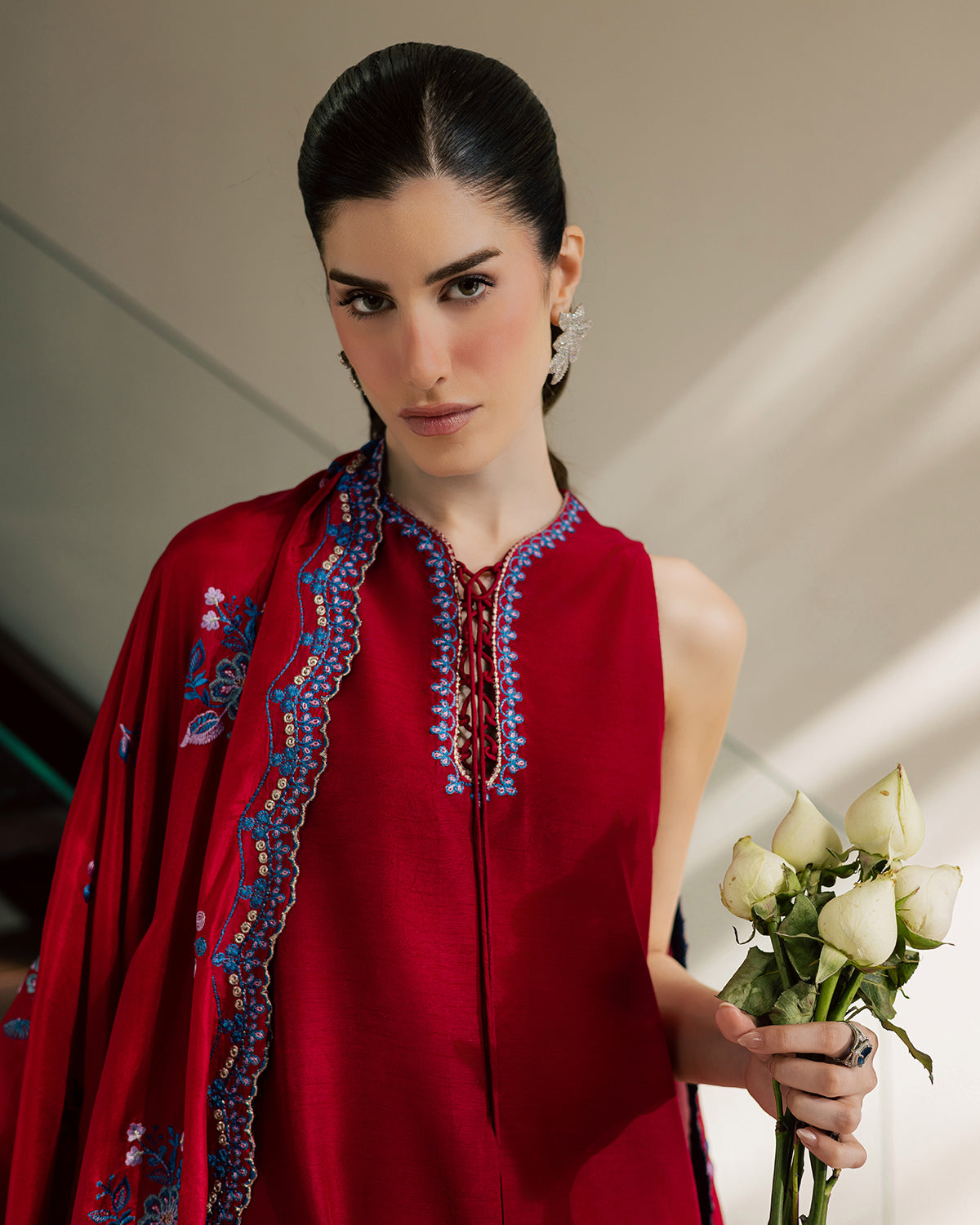 Sadaf Fawad Khan | Eva Luxury Pret 26 | Whip Red, image 9
