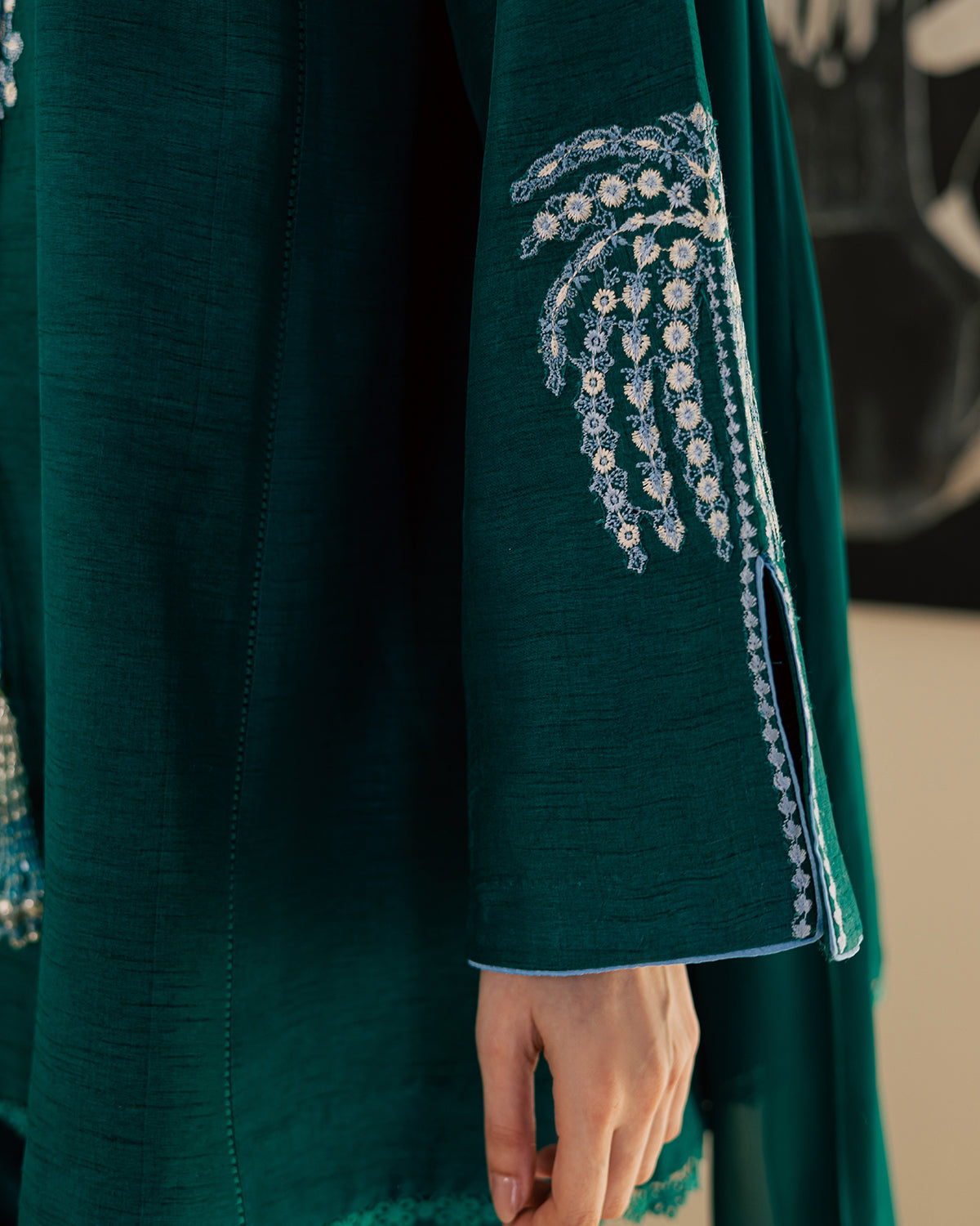 Sadaf Fawad Khan | Eva Luxury Pret 26 | Viridian-11