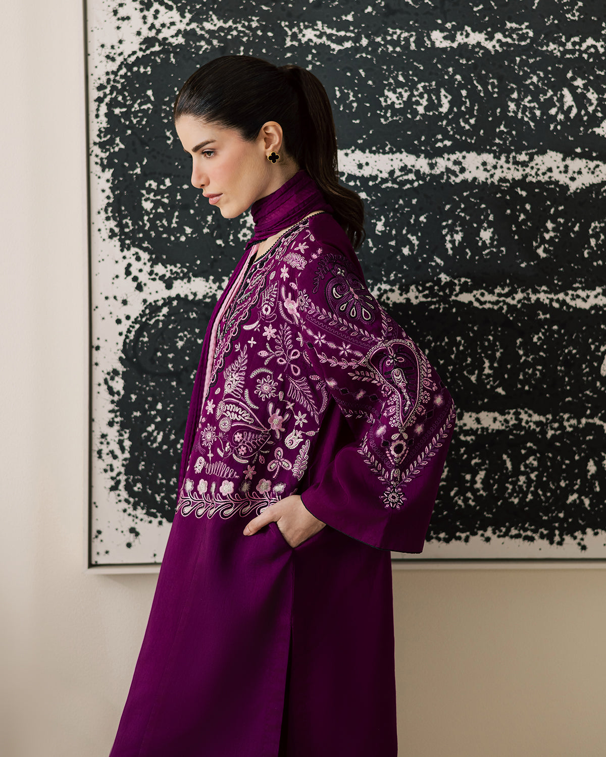 Sadaf Fawad Khan | Eva Luxury Pret 26 | Tyrian-9
