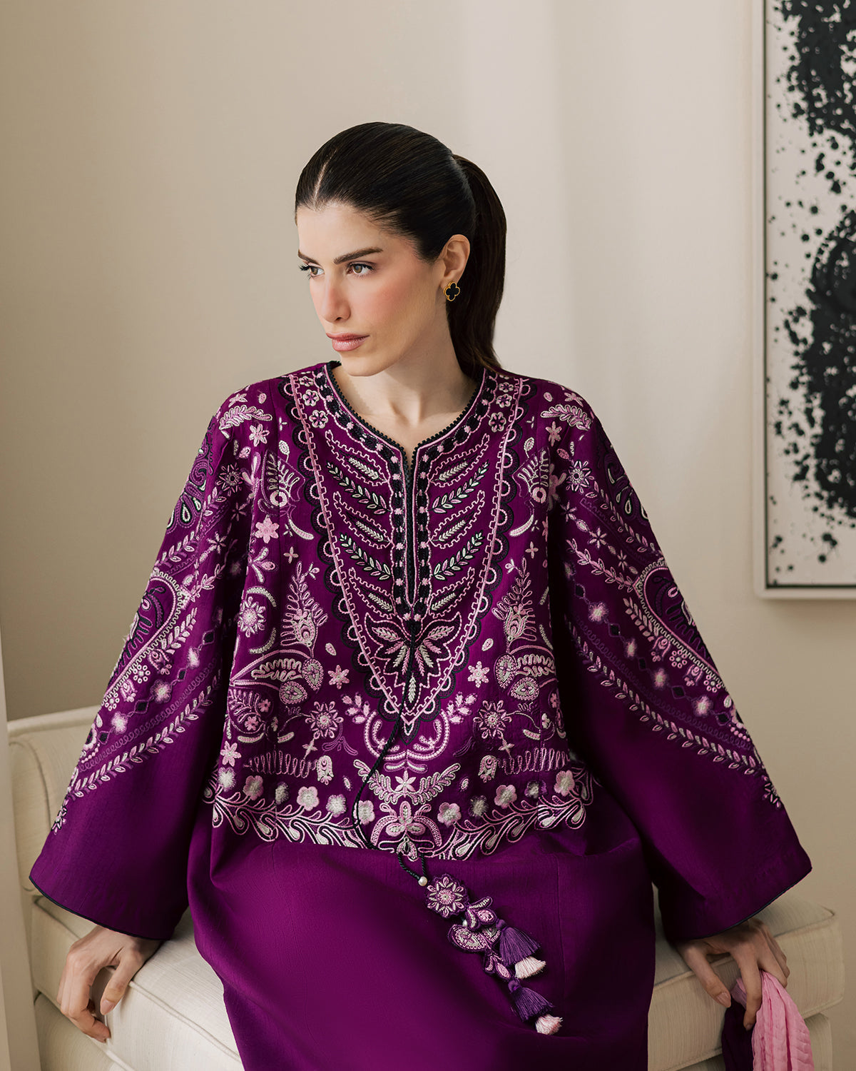 Sadaf Fawad Khan | Eva Luxury Pret 26 | Tyrian-13