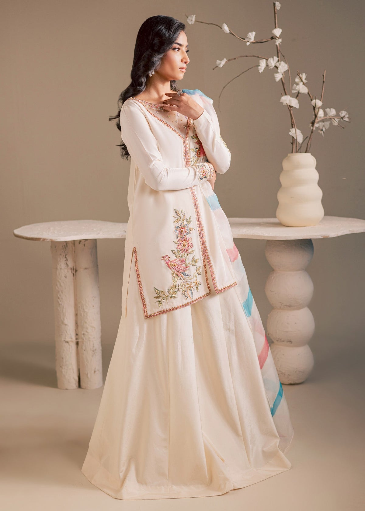 Maria Osama Khan | Noir Bliss Luxury Formals | Pearl Whisper, image 5