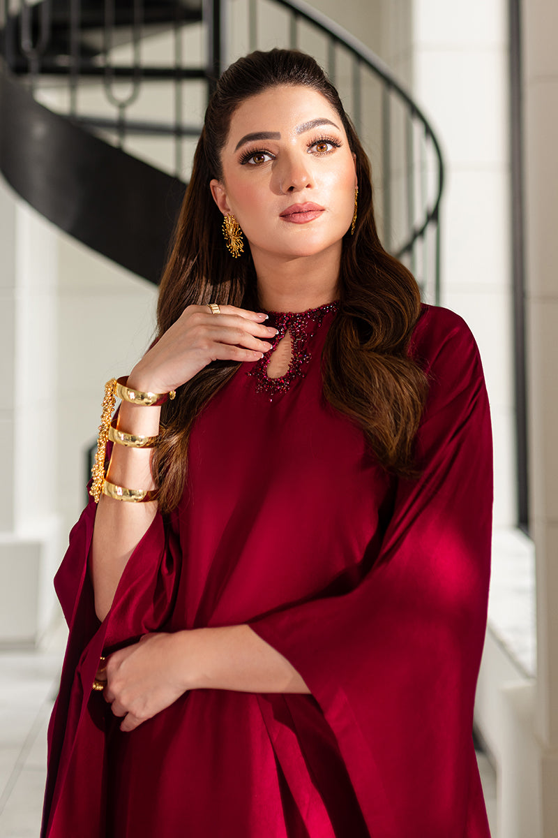 MNR | Chaye Coffee Luxury Pret | Ruby Romance -  MNR Chaye Coffee; Luxury Pret - Original Designer Dress - House of Maryam