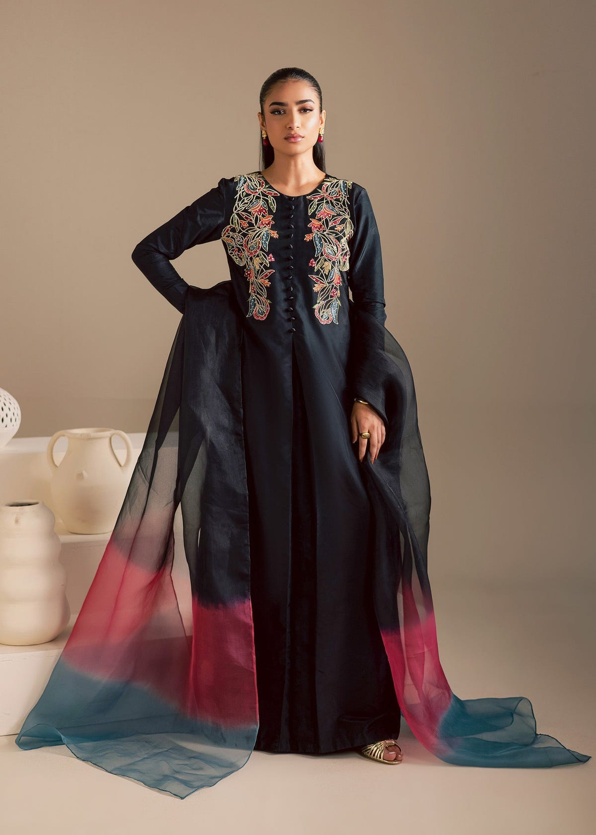 Maria Osama Khan | Noir Bliss Luxury Formals | Midnight Noir