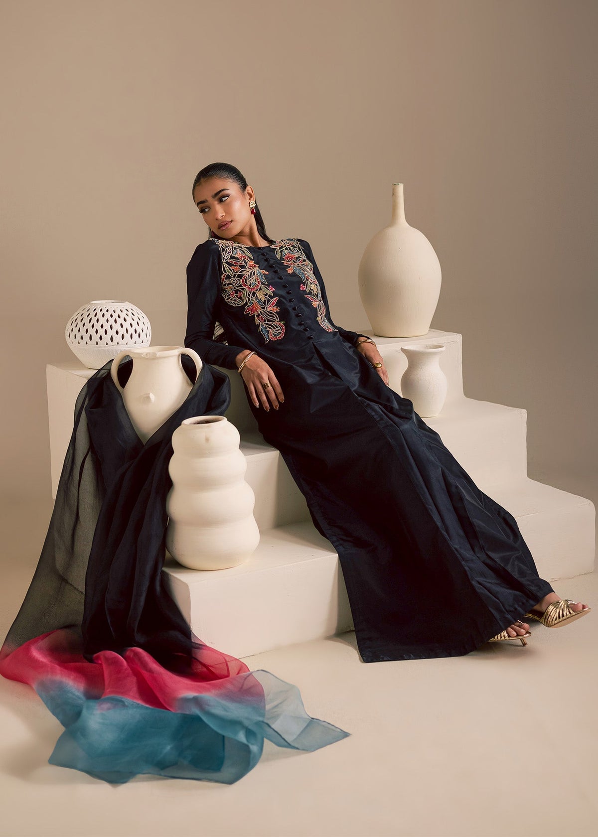 Maria Osama Khan | Noir Bliss Luxury Formals | Midnight Noir, image 6