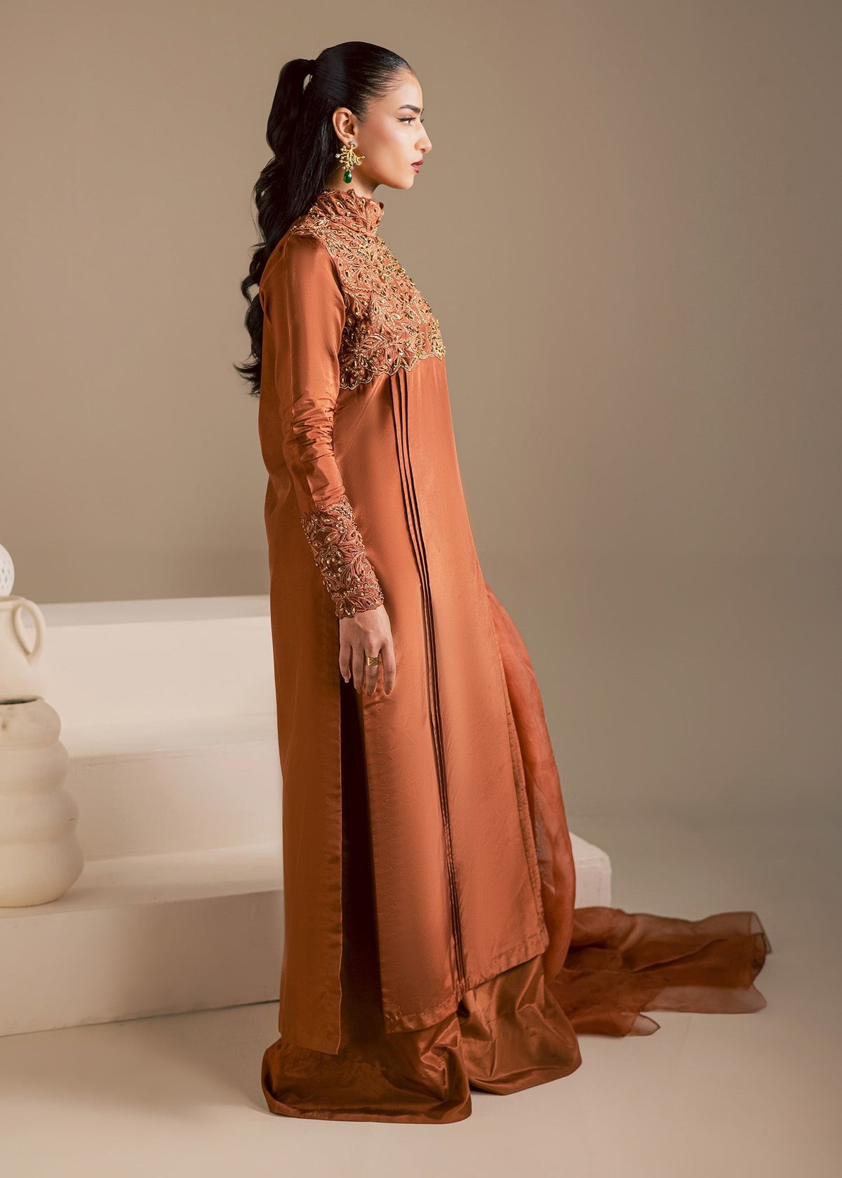 Maria Osama Khan | Noir Bliss Luxury Formals | Coco Dusk, image 5