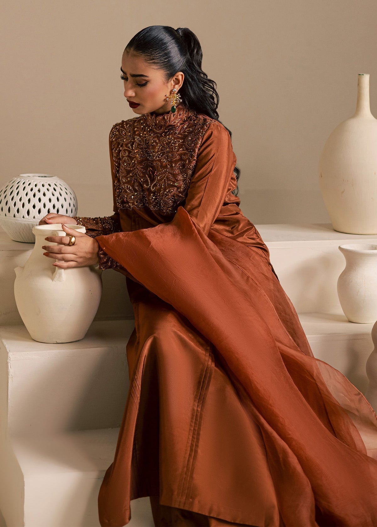 Maria Osama Khan | Noir Bliss Luxury Formals | Coco Dusk, image 6