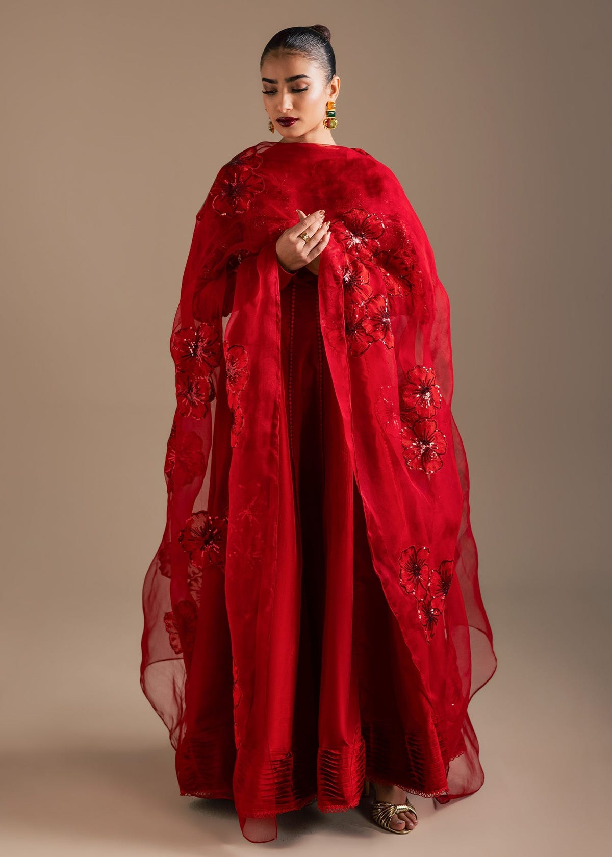 Maria Osama Khan | Noir Bliss Luxury Formals | Scarlet Mirage