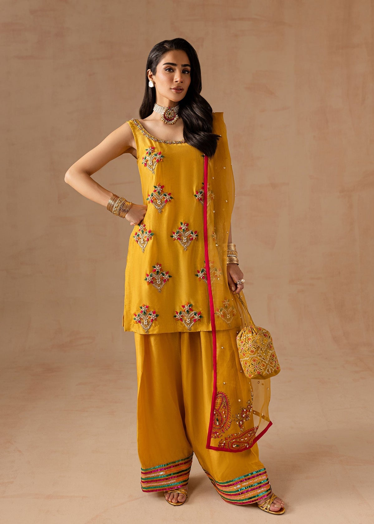 Maria Osama Khan | Noir Bliss Luxury Formals | Marigold Muse -  Maria Osama Khan Ladies Clothes - Original Designer Dress - House of Maryam