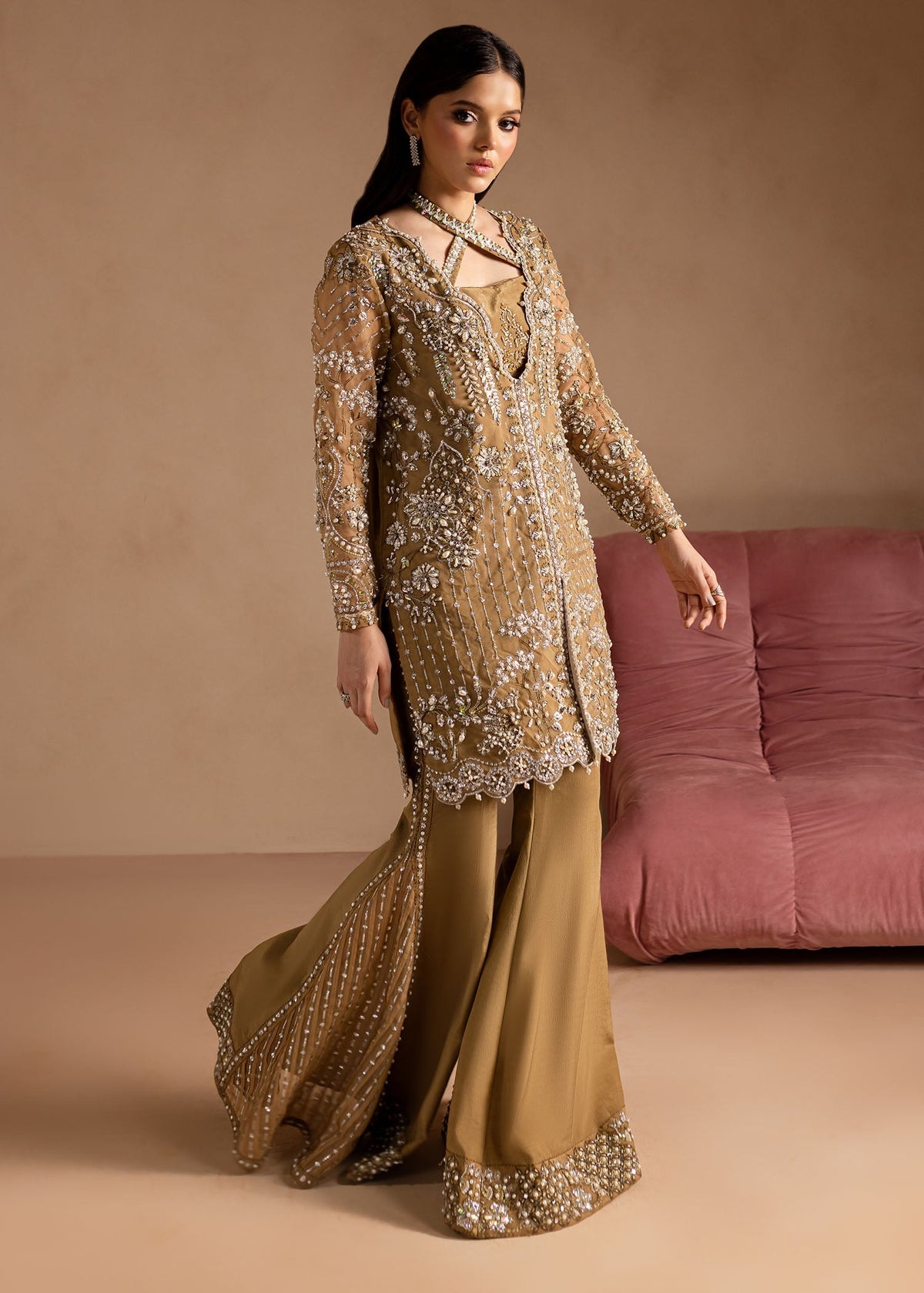 Maria Osama Khan | Lamhay Wedding Festive | Sabahat -  Farasha Formal - Original Designer Dress - House of Maryam