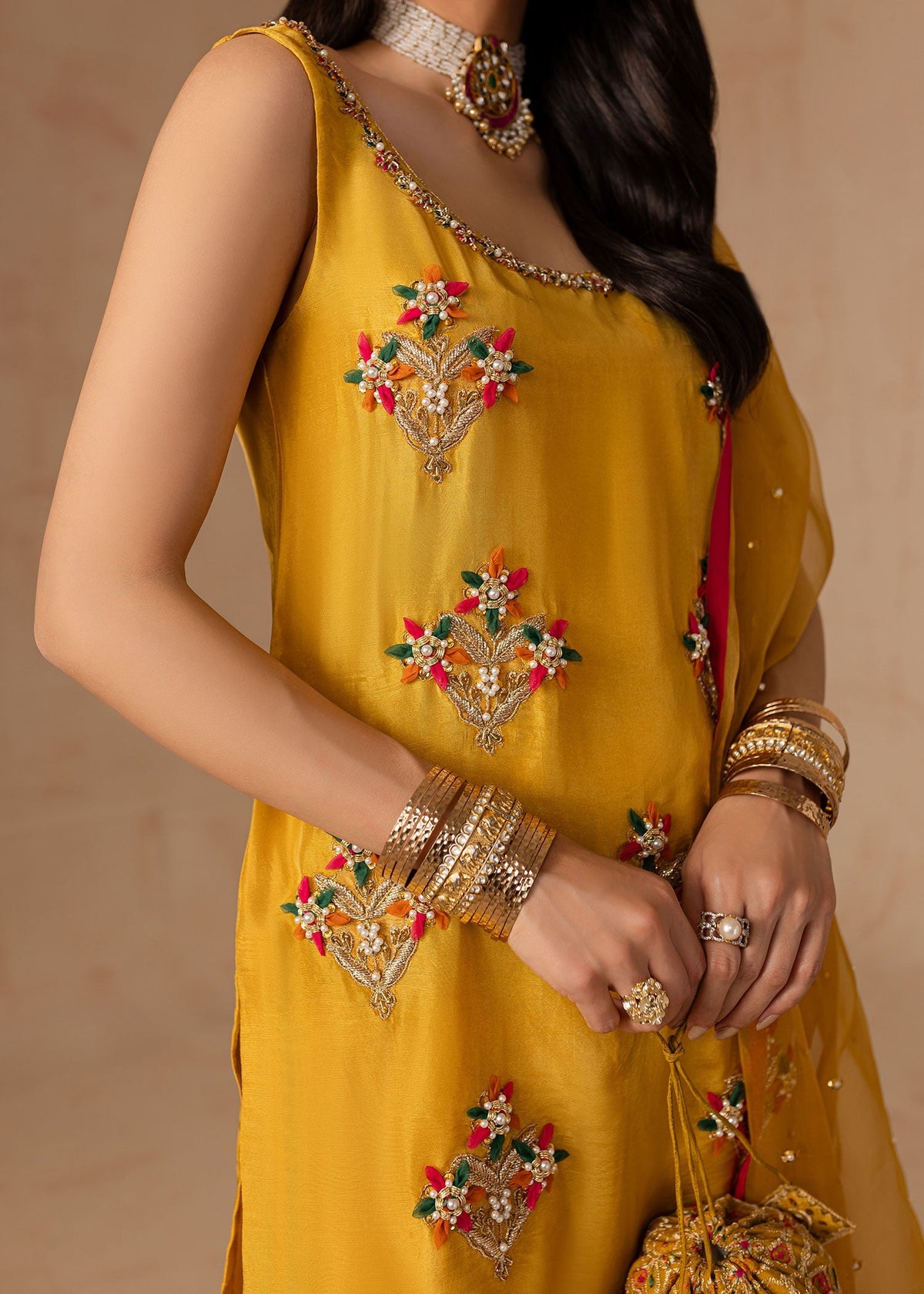 Maria Osama Khan | Noir Bliss Luxury Formals | Marigold Muse -  Maria Osama Khan Ladies Clothes - Original Designer Dress - House of Maryam