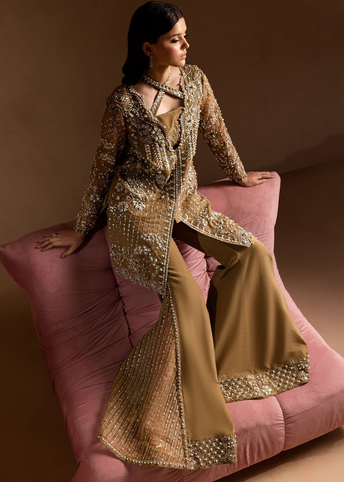 Maria Osama Khan | Lamhay Wedding Festive | Sabahat -  Farasha Formal - Original Designer Dress - House of Maryam