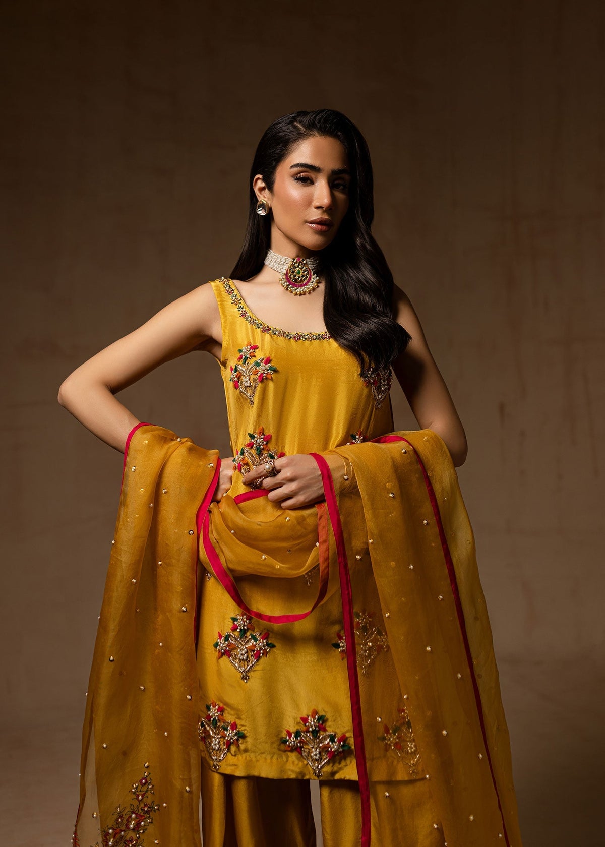 Maria Osama Khan | Noir Bliss Luxury Formals | Marigold Muse -  Maria Osama Khan Ladies Clothes - Original Designer Dress - House of Maryam