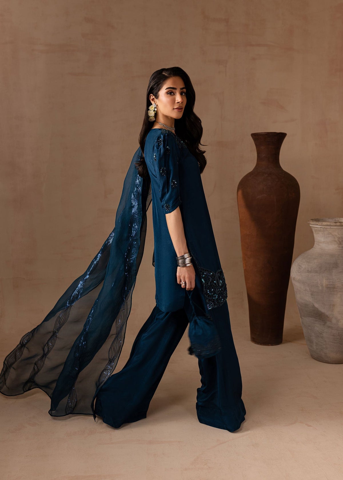 Maria Osama Khan | Noir Bliss Luxury Formals | Royal Sapphire -  Maria Osama Khan Ladies Clothes - Original Designer Dress - House of Maryam
