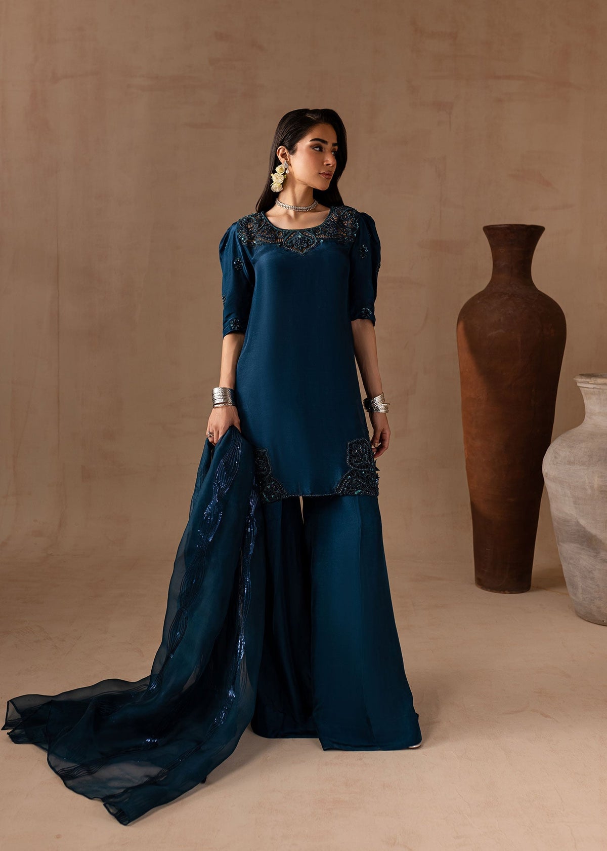 Maria Osama Khan | Noir Bliss Luxury Formals | Royal Sapphire -  Maria Osama Khan Ladies Clothes - Original Designer Dress - House of Maryam