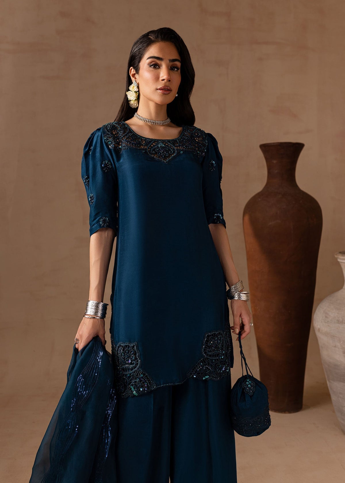 Maria Osama Khan | Noir Bliss Luxury Formals | Royal Sapphire -  Maria Osama Khan Ladies Clothes - Original Designer Dress - House of Maryam