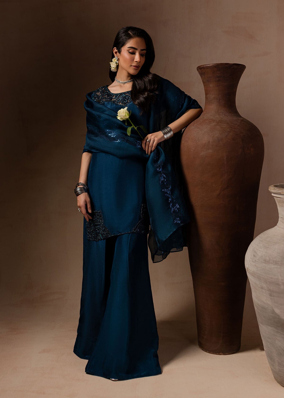 Maria Osama Khan | Noir Bliss Luxury Formals | Royal Sapphire -  Maria Osama Khan Ladies Clothes - Original Designer Dress - House of Maryam