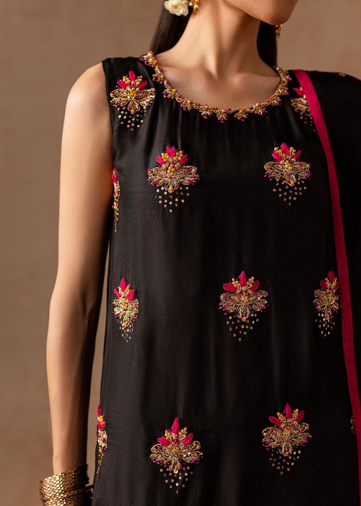 Maria Osama Khan | Noir Bliss Luxury Formals | Charcoal Charm -  Maria Osama Khan Ladies Clothes - Original Designer Dress - House of Maryam