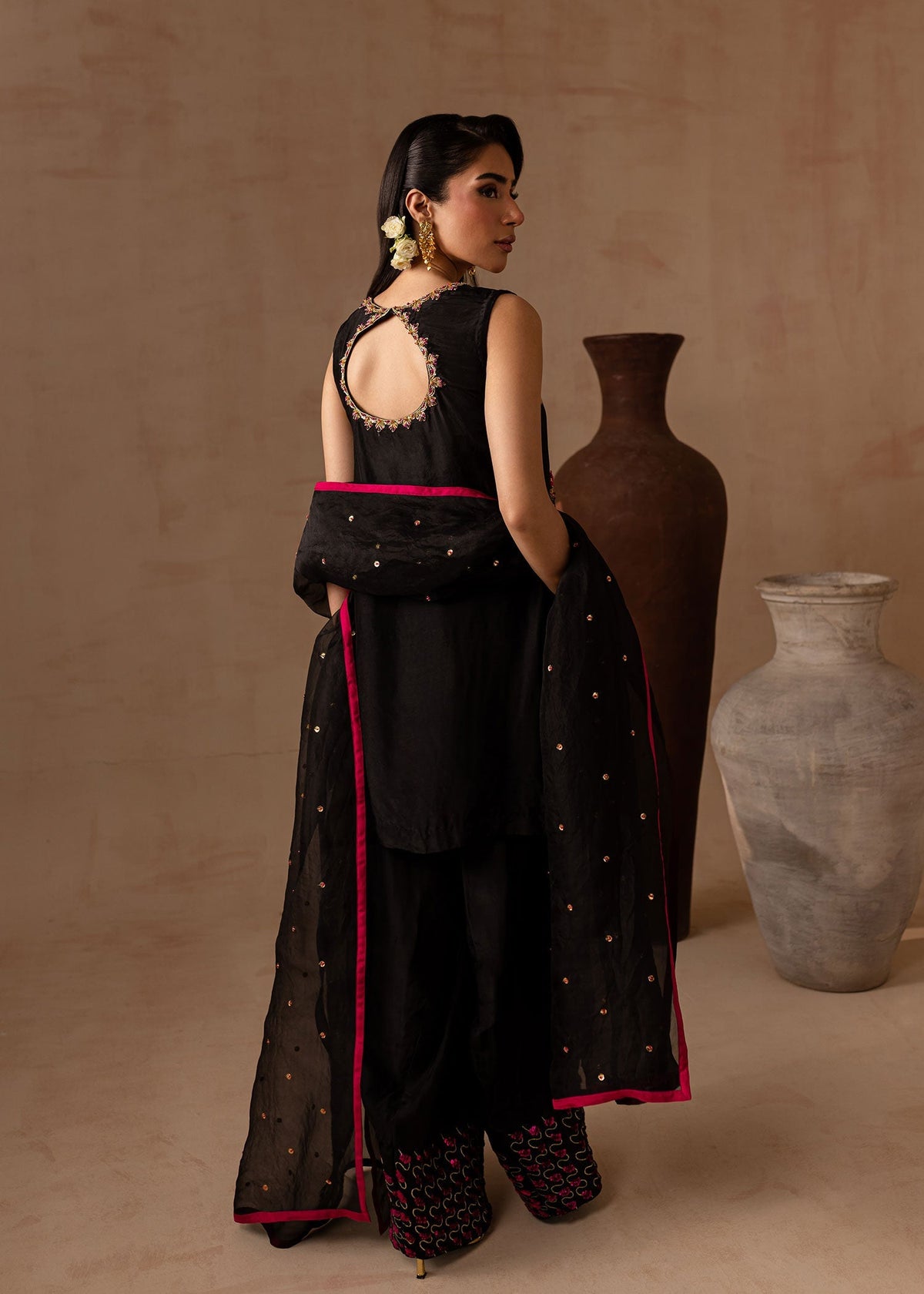 Maria Osama Khan | Noir Bliss Luxury Formals | Charcoal Charm -  Maria Osama Khan Ladies Clothes - Original Designer Dress - House of Maryam