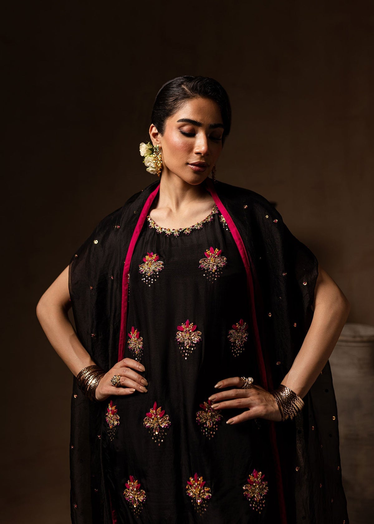 Maria Osama Khan | Noir Bliss Luxury Formals | Charcoal Charm -  Maria Osama Khan Ladies Clothes - Original Designer Dress - House of Maryam