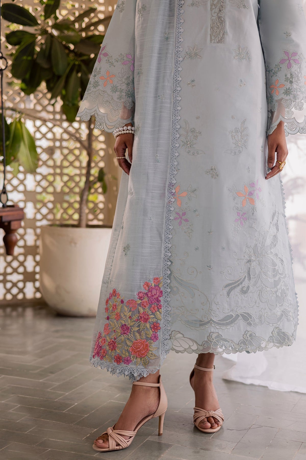 Rajbari | Selene Premium Festive Lawn | Zeen-4