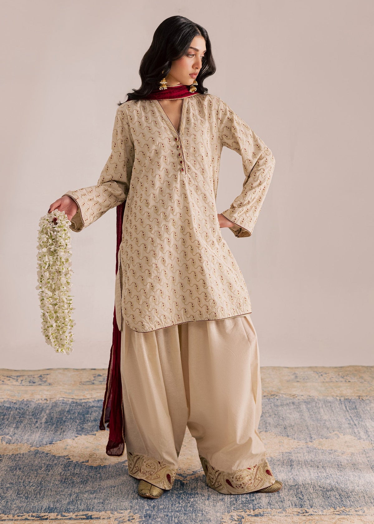 Sadaf Fawad Khan | Silk Luxury Pret 26 | Nerisa, image 4