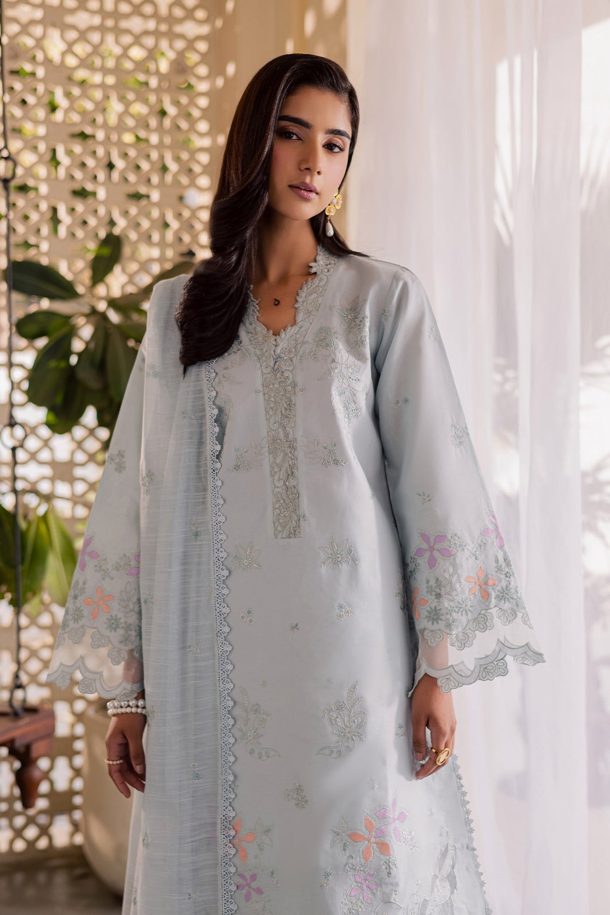 Rajbari | Selene Premium Festive Lawn | Zeen-3