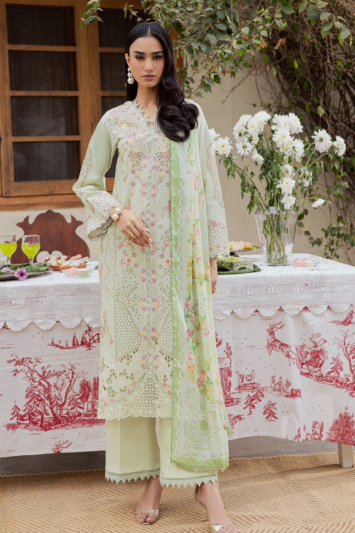 Rajbari | Selene Premium Festive Lawn | Elina, image 6