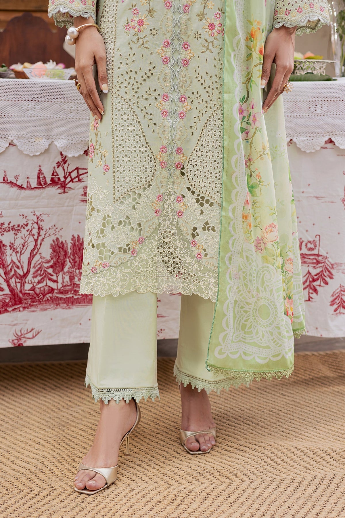 Rajbari | Selene Premium Festive Lawn | Elina, image 4