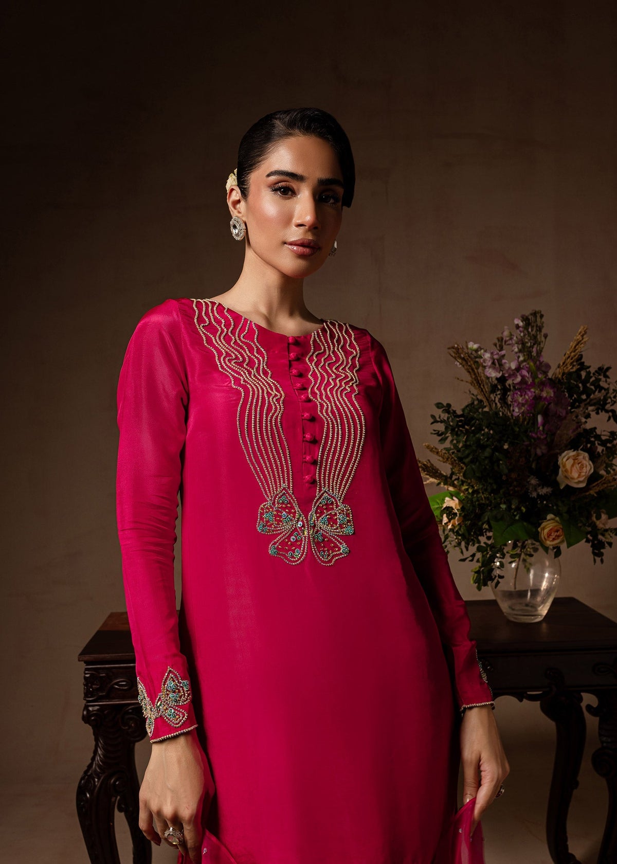 Maria Osama Khan | Noir Bliss Luxury Formals | Peony -  Maria Osama Khan Ladies Clothes - Original Designer Dress - House of Maryam