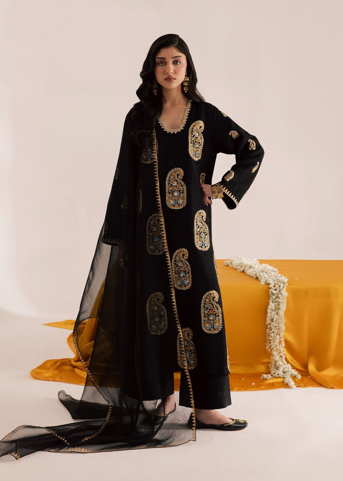 Sadaf Fawad Khan | Silk Luxury Pret 26 | Zarina, image 5