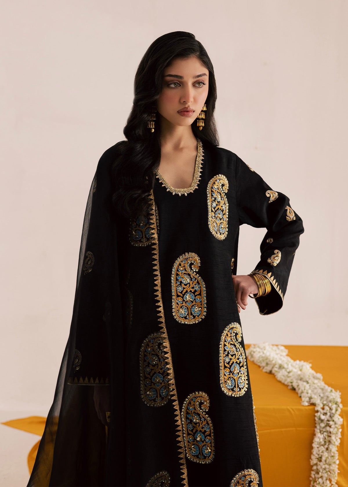 Sadaf Fawad Khan | Silk Luxury Pret 26 | Zarina, image 4