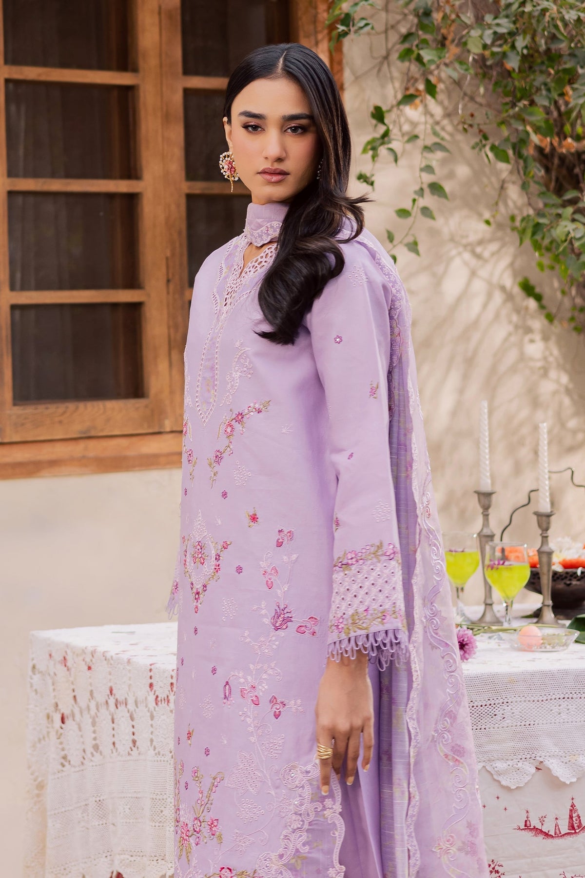 Rajbari | Selene Premium Festive Lawn | Nova, image 4