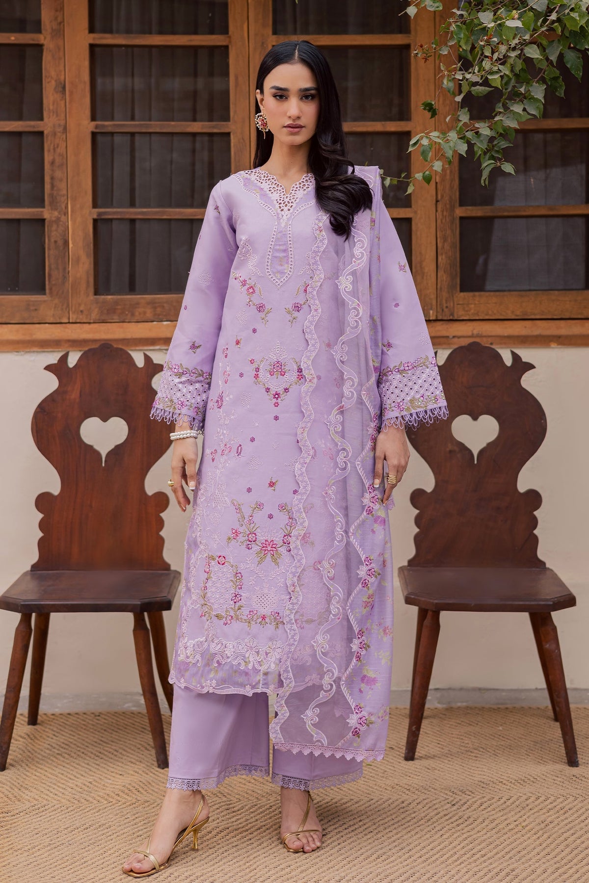 Rajbari | Selene Premium Festive Lawn | Nova, image 5