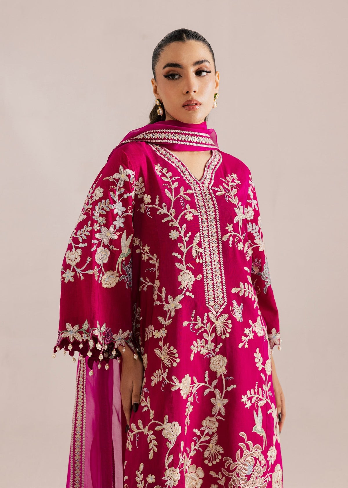 Sadaf Fawad Khan | Silk Luxury Pret 26 | Aaleen, image 3