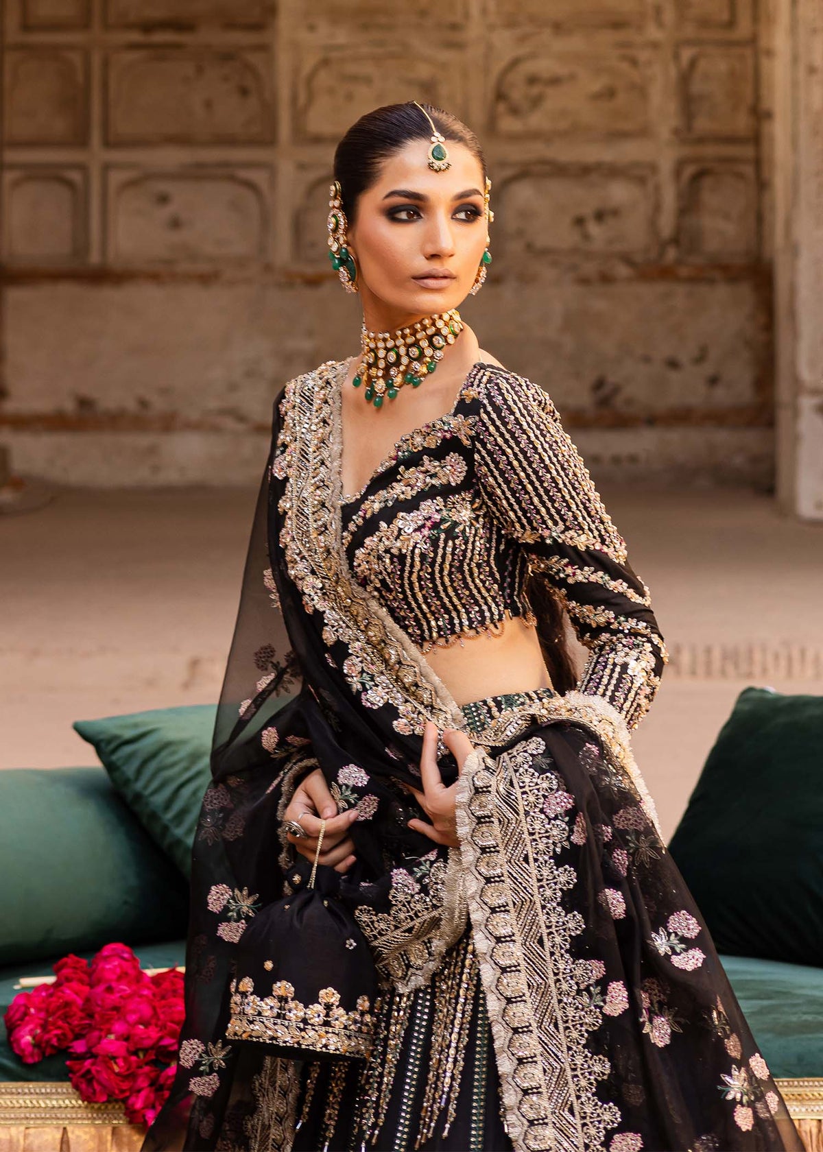 Akbar Aslam Nehaab tussel silk lehenga choli, photo 6