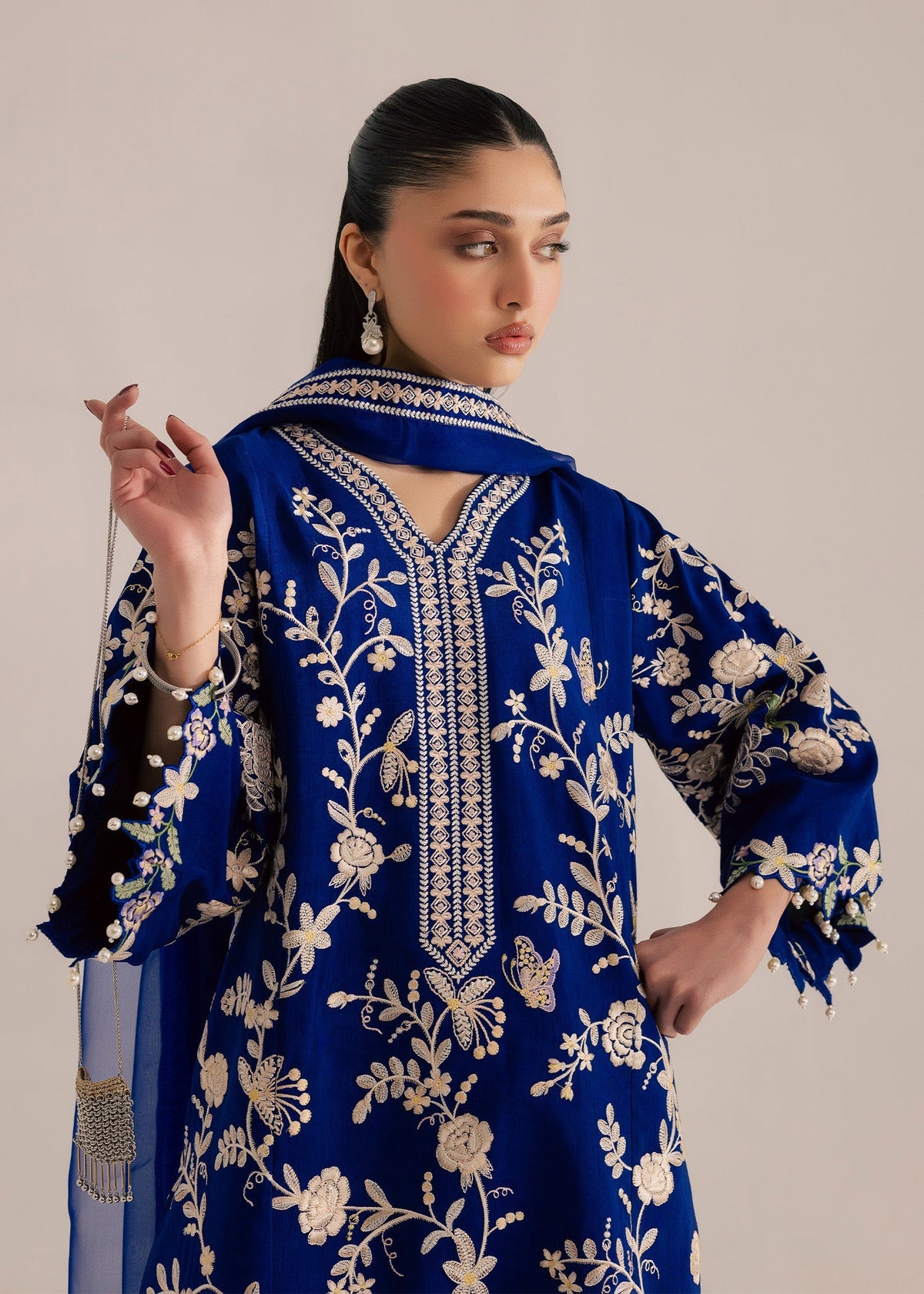 Sadaf Fawad Khan | Silk Luxury Pret 26 | Lisha, image 3