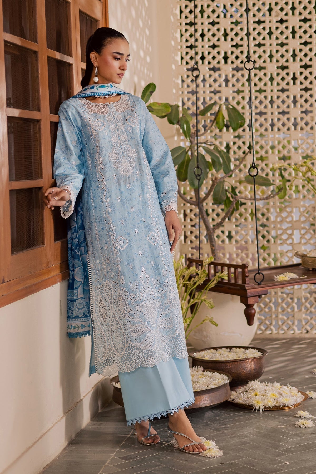 Rajbari | Selene Premium Festive Lawn | Sraya-2