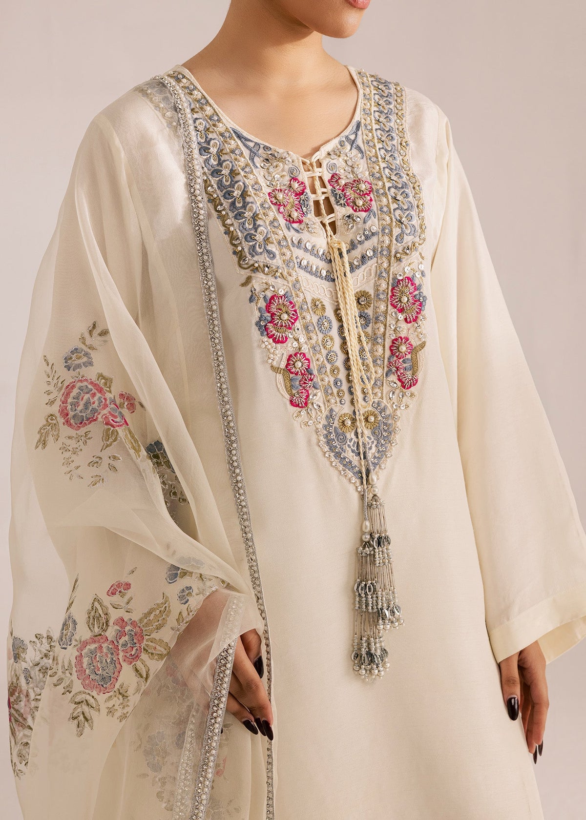 Sadaf Fawad Khan | Silk Luxury Pret 26 | Mahveen-3