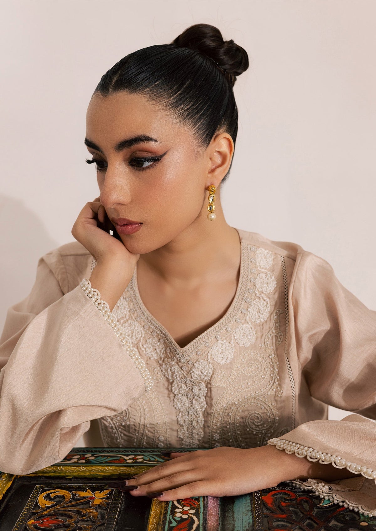 Sadaf Fawad Khan | Silk Luxury Pret 26 | Neesha, image 5
