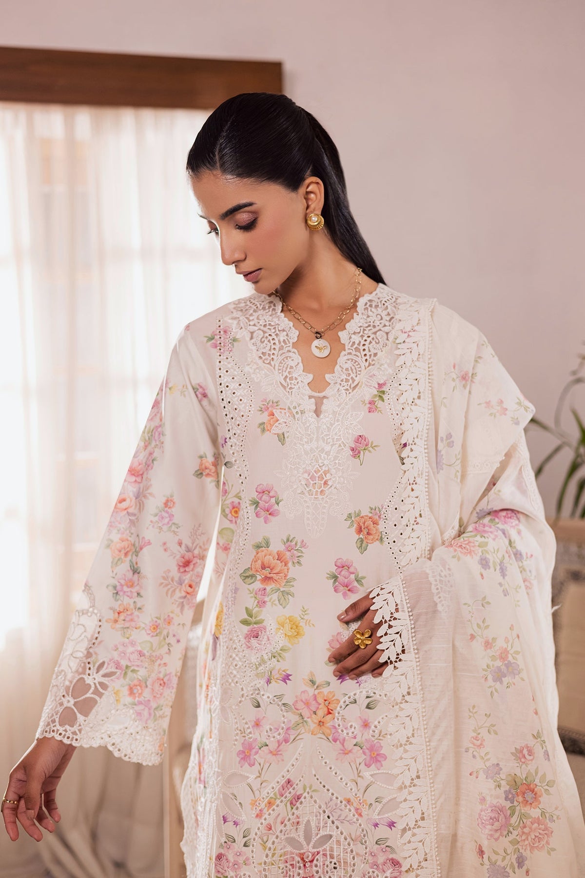 Rajbari | Selene Premium Festive Lawn | Aura, image 3