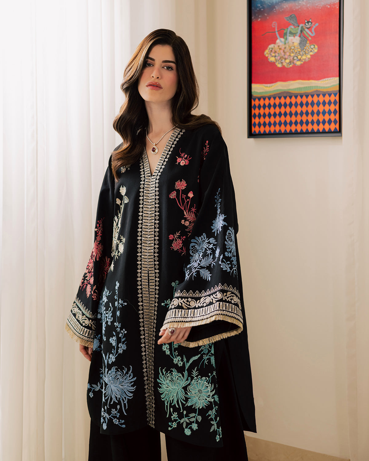 Sadaf Fawad Khan | Eva Luxury Pret 26 | Sable, image 11