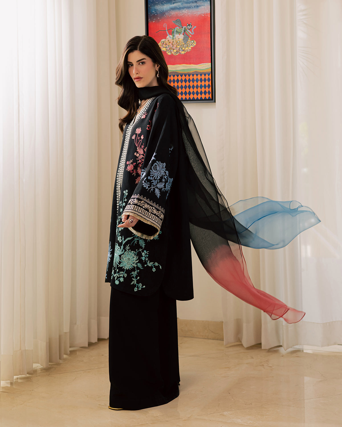 Sadaf Fawad Khan | Eva Luxury Pret 26 | Sable-2