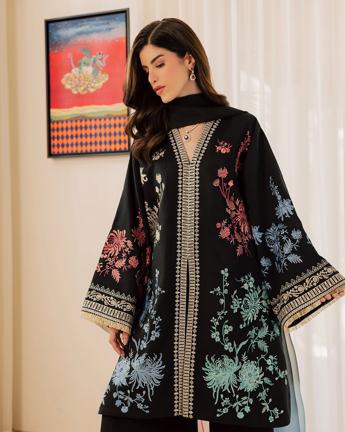 Sadaf Fawad Khan | Eva Luxury Pret 26 | Sable-6