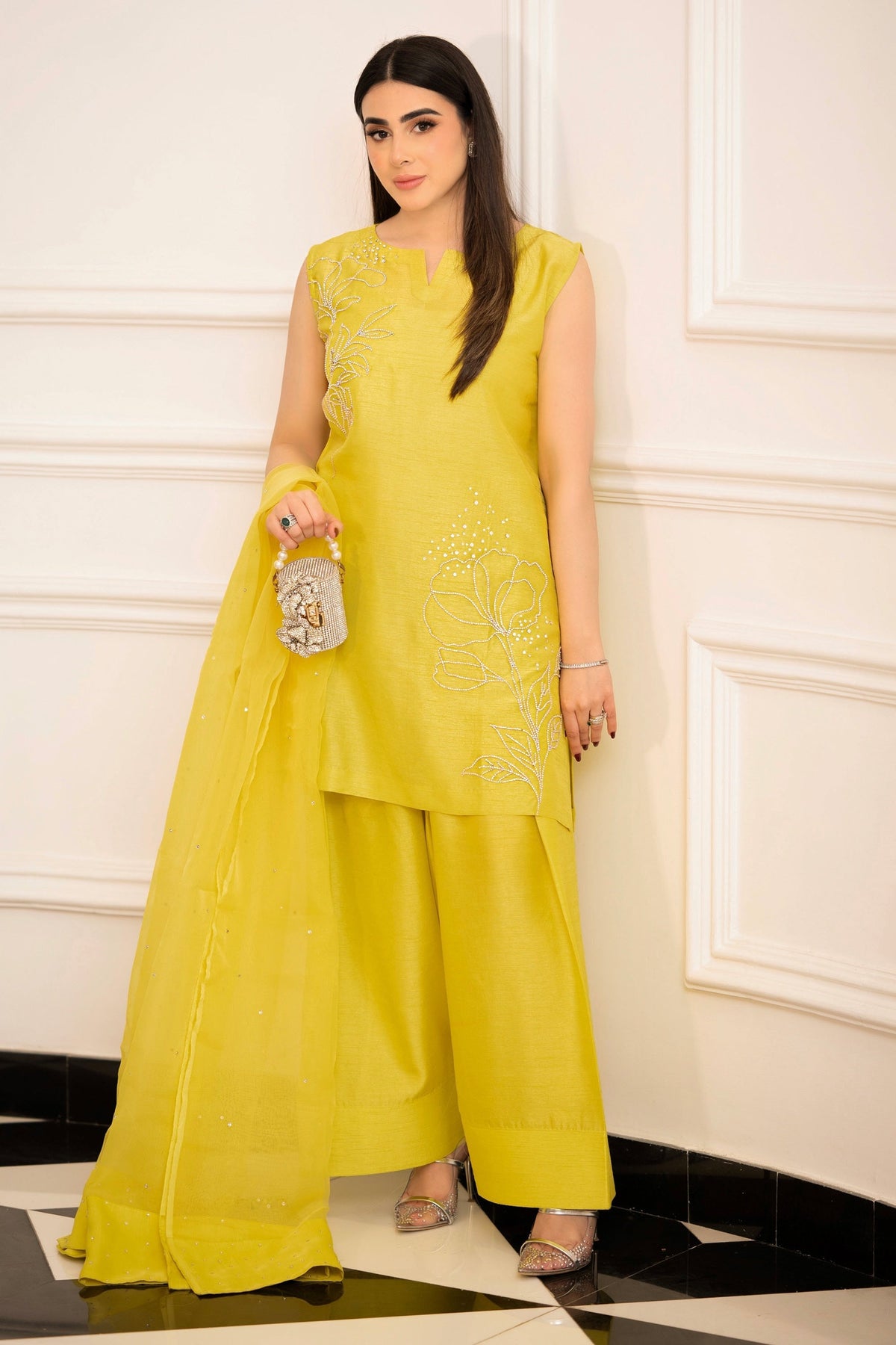 Hana | Signature Series | Lime Radiance -  Hana Ladies Clothes - Original Designer Dress - House of Maryam