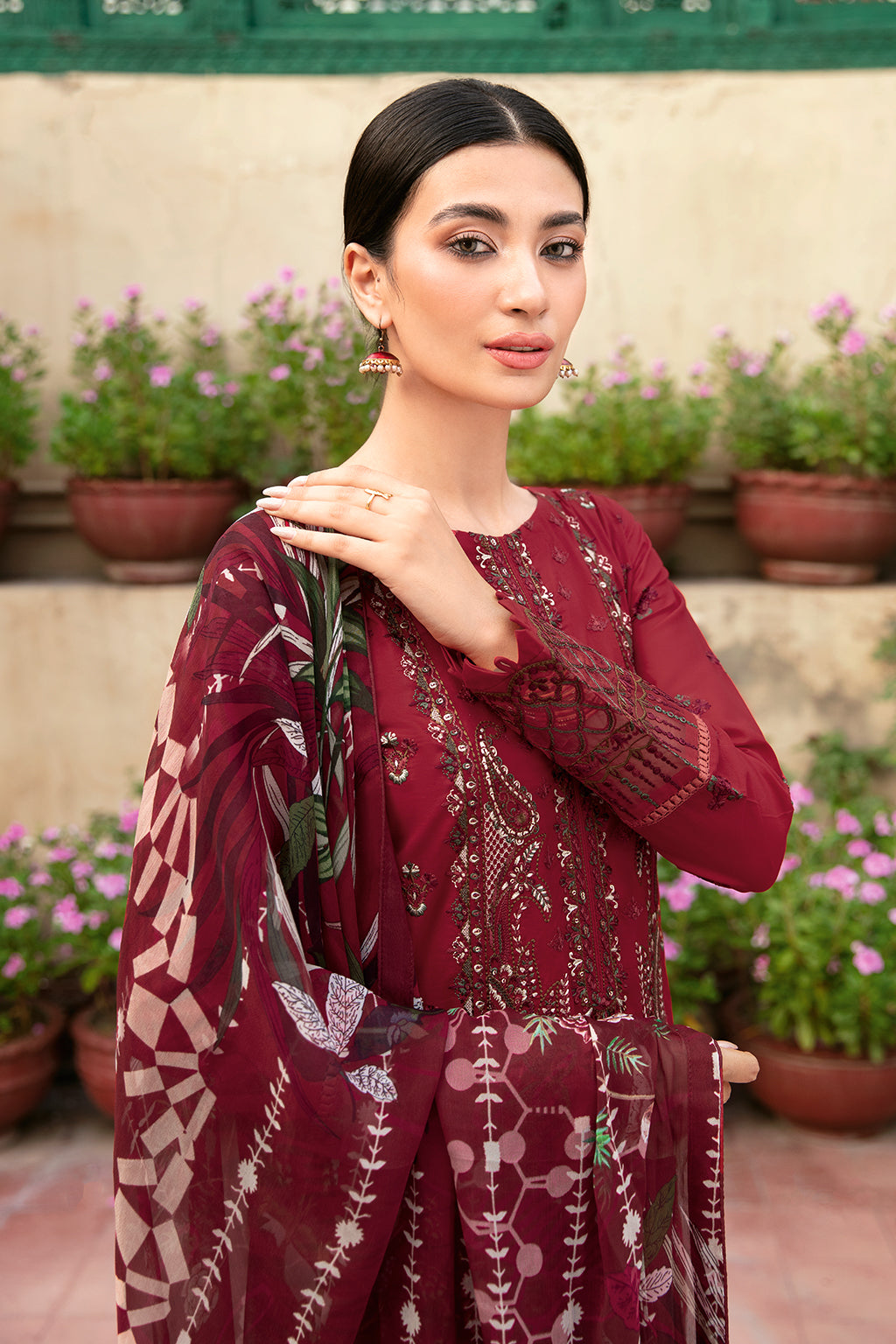 Ramsha | Mashaal Luxury Lawn | L-803 -  Ramsha Luxury -  House of Maryam