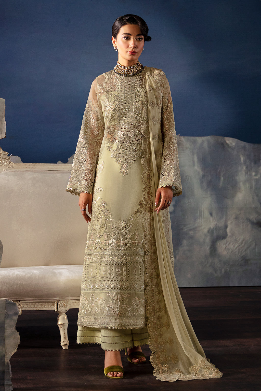 Afrozeh | La Fuchsia Festive 24 | Zelena -  Afrozeh Formal - Original Designer Dress - House of Maryam