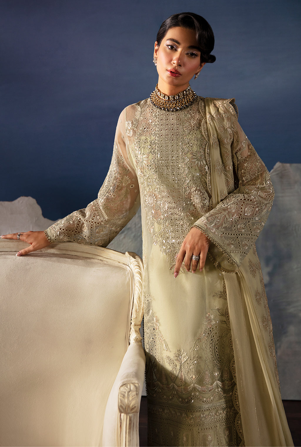 Afrozeh | La Fuchsia Festive 24 | Zelena -  Afrozeh Formal - Original Designer Dress - House of Maryam
