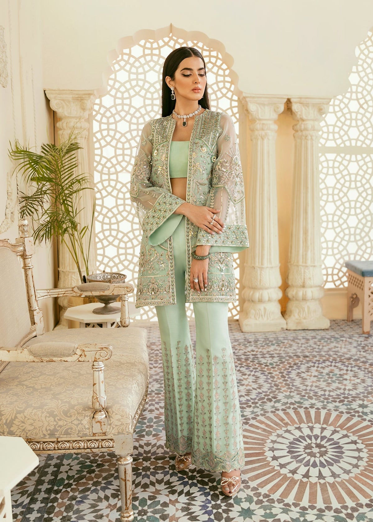 Akbar Aslam Juan organza formal suit, photo 3